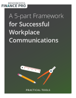 A 5-part Framework for Successful Workplace Communications
