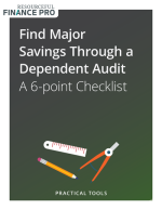 Find Major Savings Through a Dependent Audit: A 6-point Checklist
