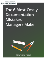 The 6 Most Costly Documentation Mistakes Managers Make
