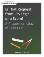 Is That Request from IRS Legit or a Scam? A 4-question Quiz to Find Out