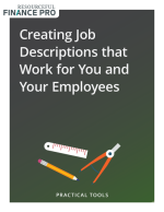 Creating Job Descriptions that Work for You and Your Employees