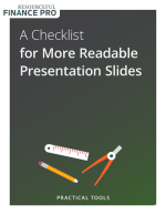 A Checklist for More Readable Presentation Slides