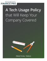 A Tech Usage Policy that Will Keep Your Company Covered