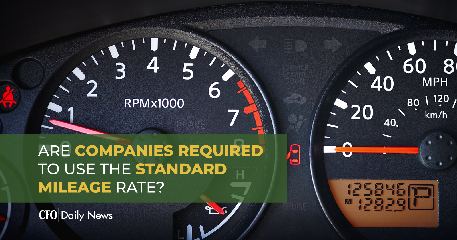 are companies required to use the standard mileage rate