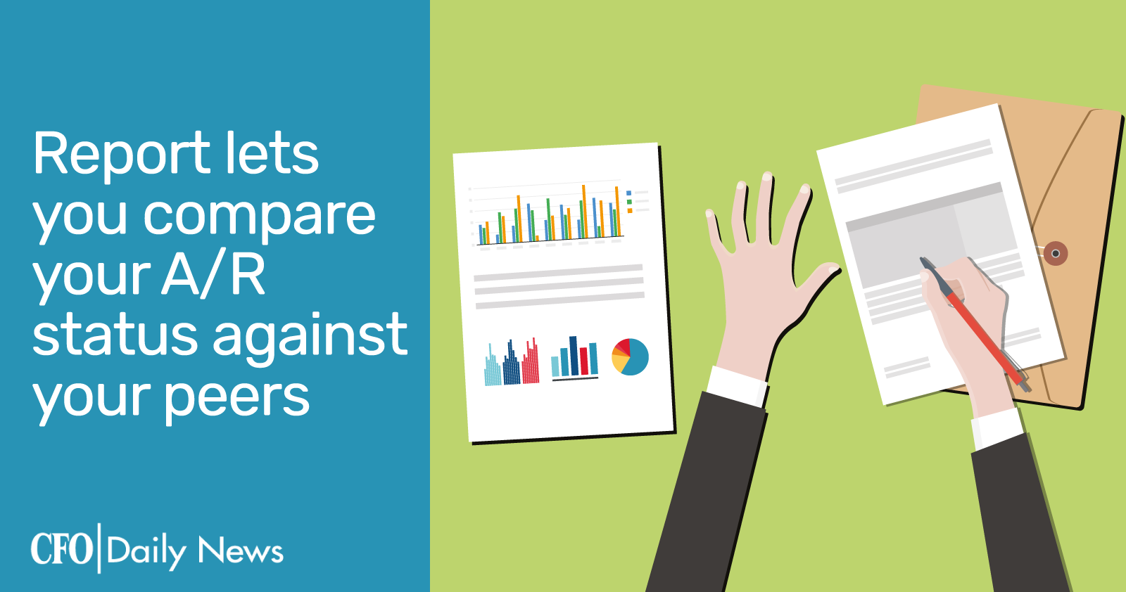 report lets you compare your A R status against your peers