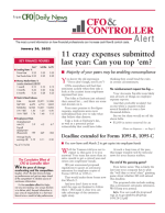 CFO & Controller Alert, Issue No. 619 - January 26, 2022