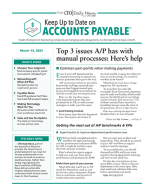 Keep up to date on Accounts Payable, Issue No. 558 - March 14, 2022
