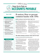Keep up to date on Accounts Payable, Issue No. 561 - May 2, 2022