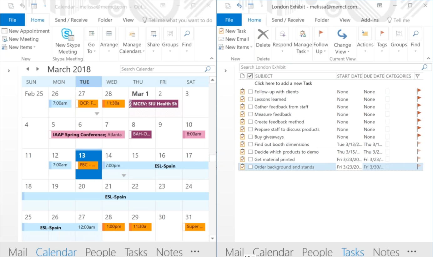 Microsoft Outlook: Survival Tips for Calendar and Tasks