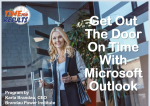Get Out the Door on Time with Microsoft Outlook